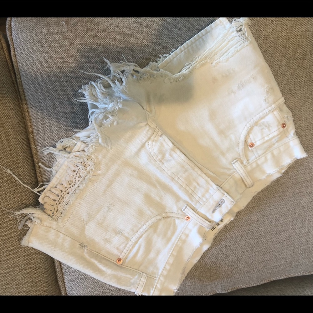 Free people white shorts
